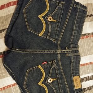 Shorty shorts worn